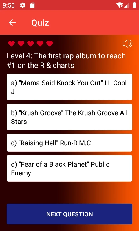 R&B and Hip Hop Quiz Game screenshot